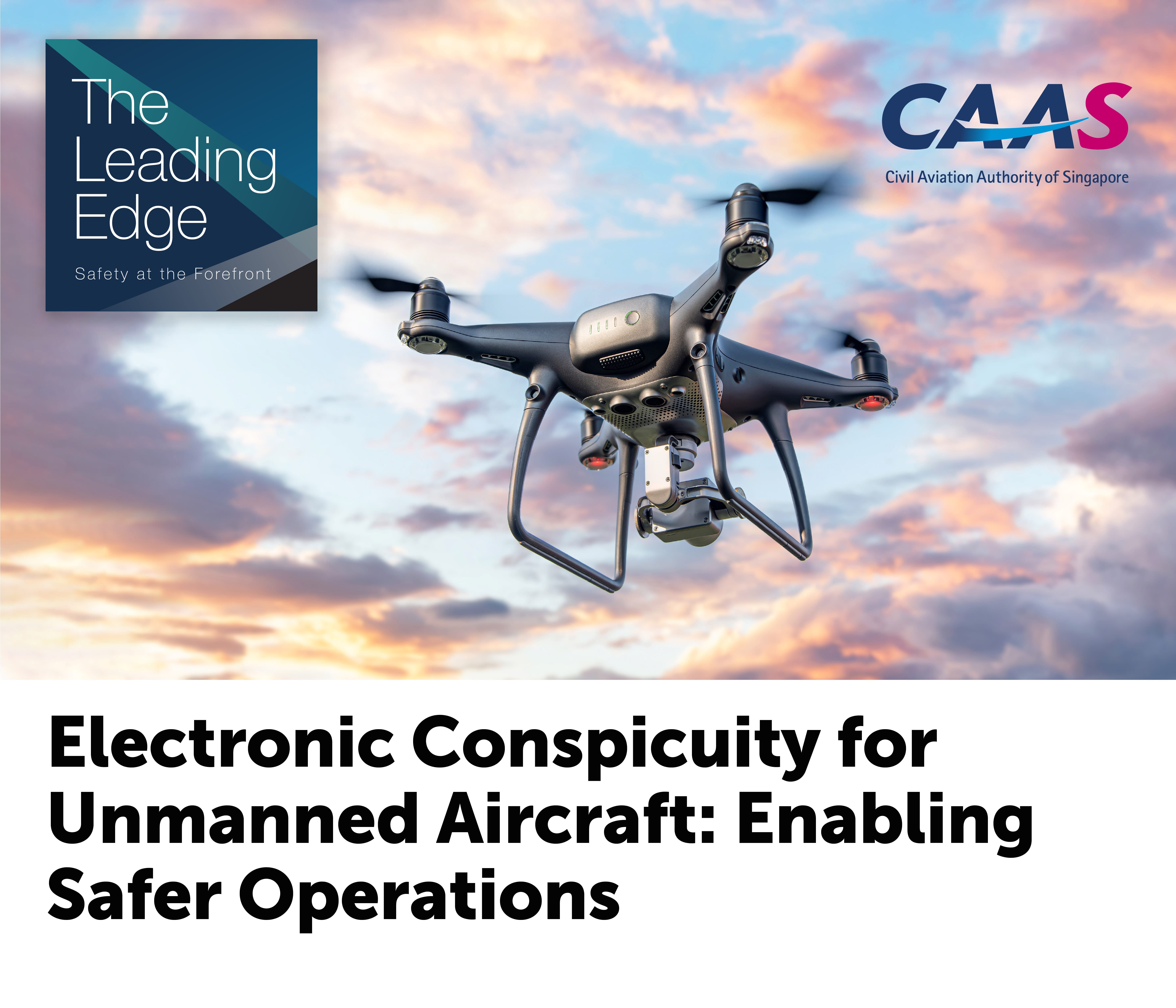 image of an unmanned aircraft flying in the air